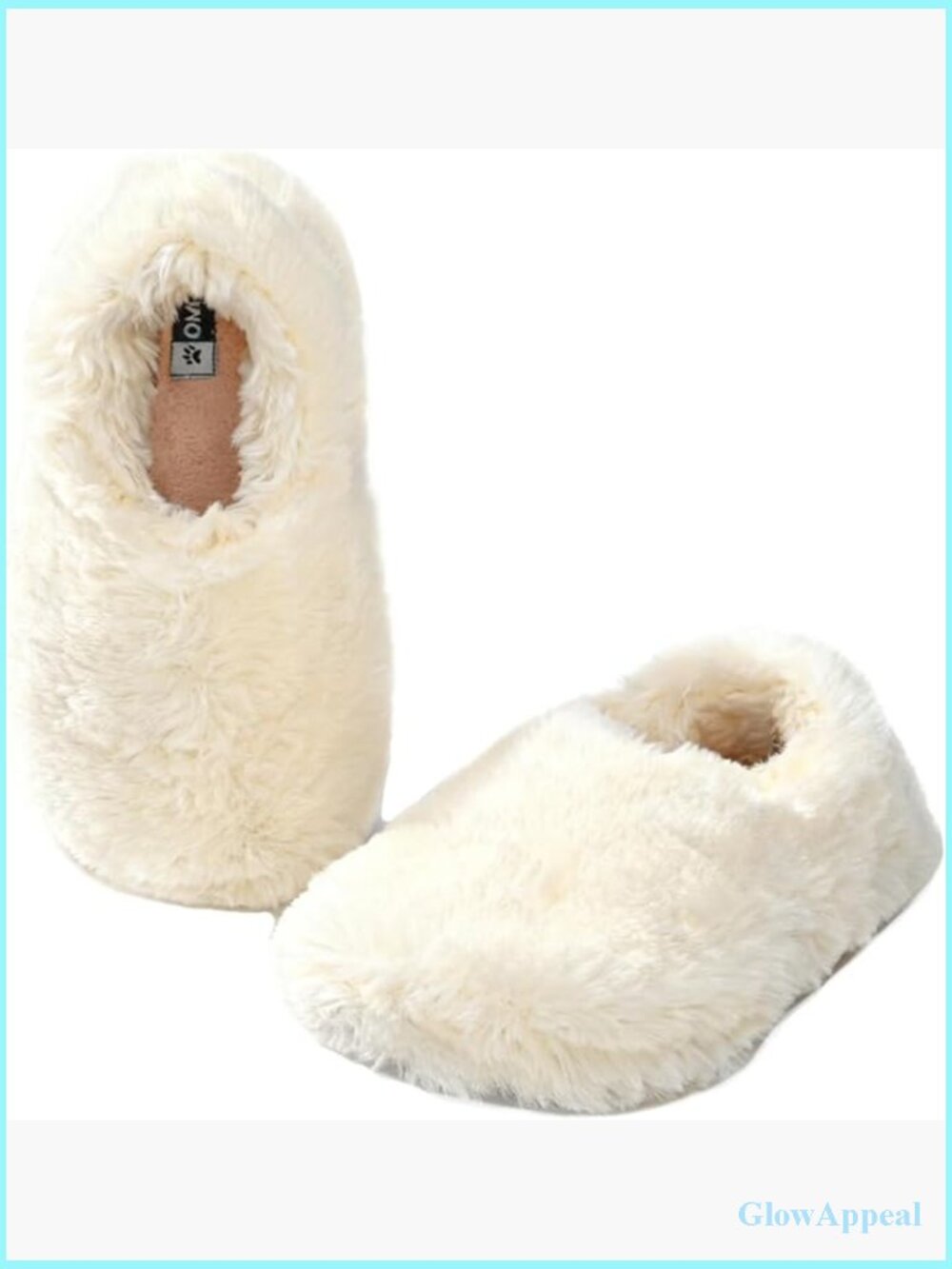 Warm Fleece Lined House Slippers with Cushioned Sole